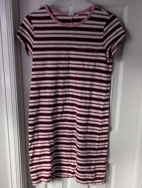 GAP 100% Cotton Women's Striped Short Sleeve Dress Size S
